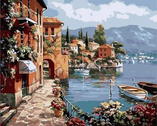 Schilderen op nummer - Italiaanse Kust