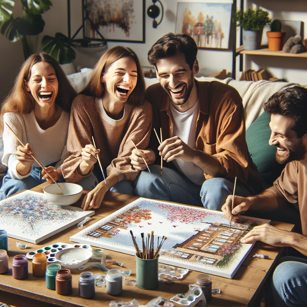 Comparte tu pasión por pintar por números con amigos y familiares