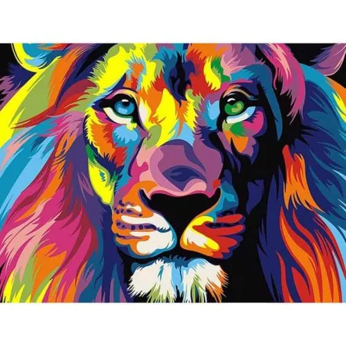 Pintura sobre número - León