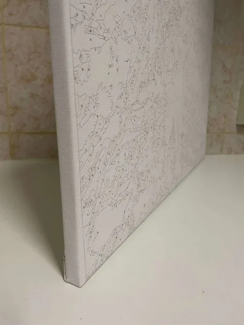 Cuadro de bricolaje de pintura sobre números