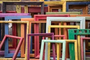 ¿Cómo se almacena una pintura por número completada?