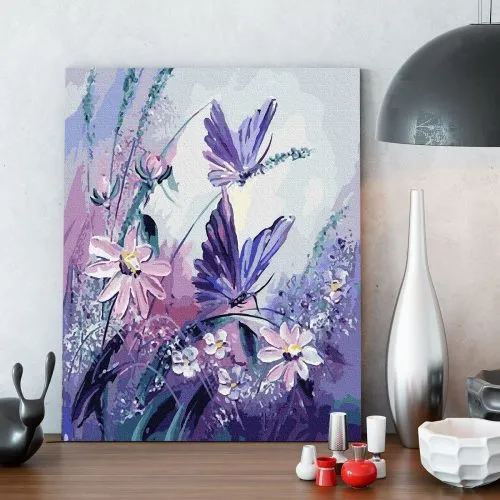 Pintar por Números - Mariposas moradas