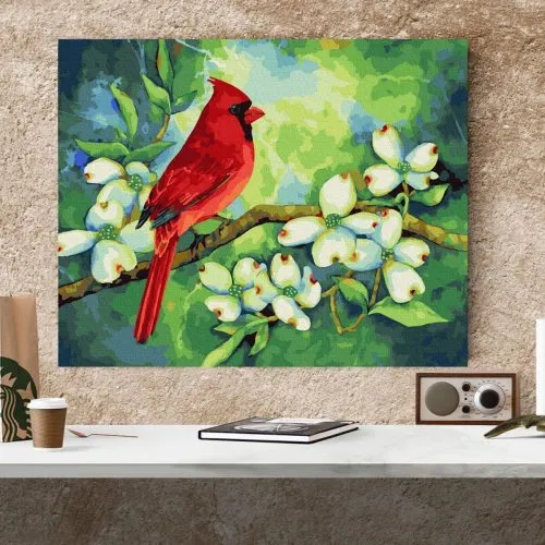 Pintar por Números - Cardenal