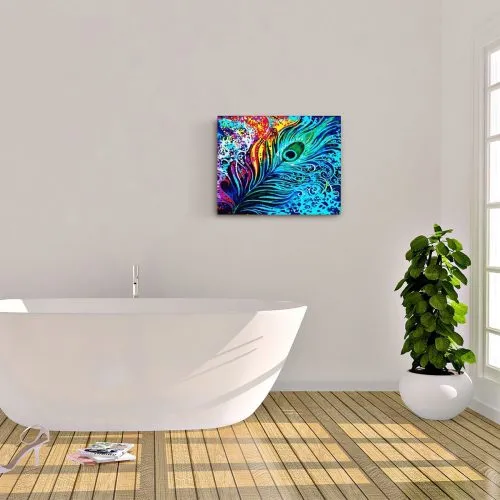 Pintar por Números - Pluma de pavo real