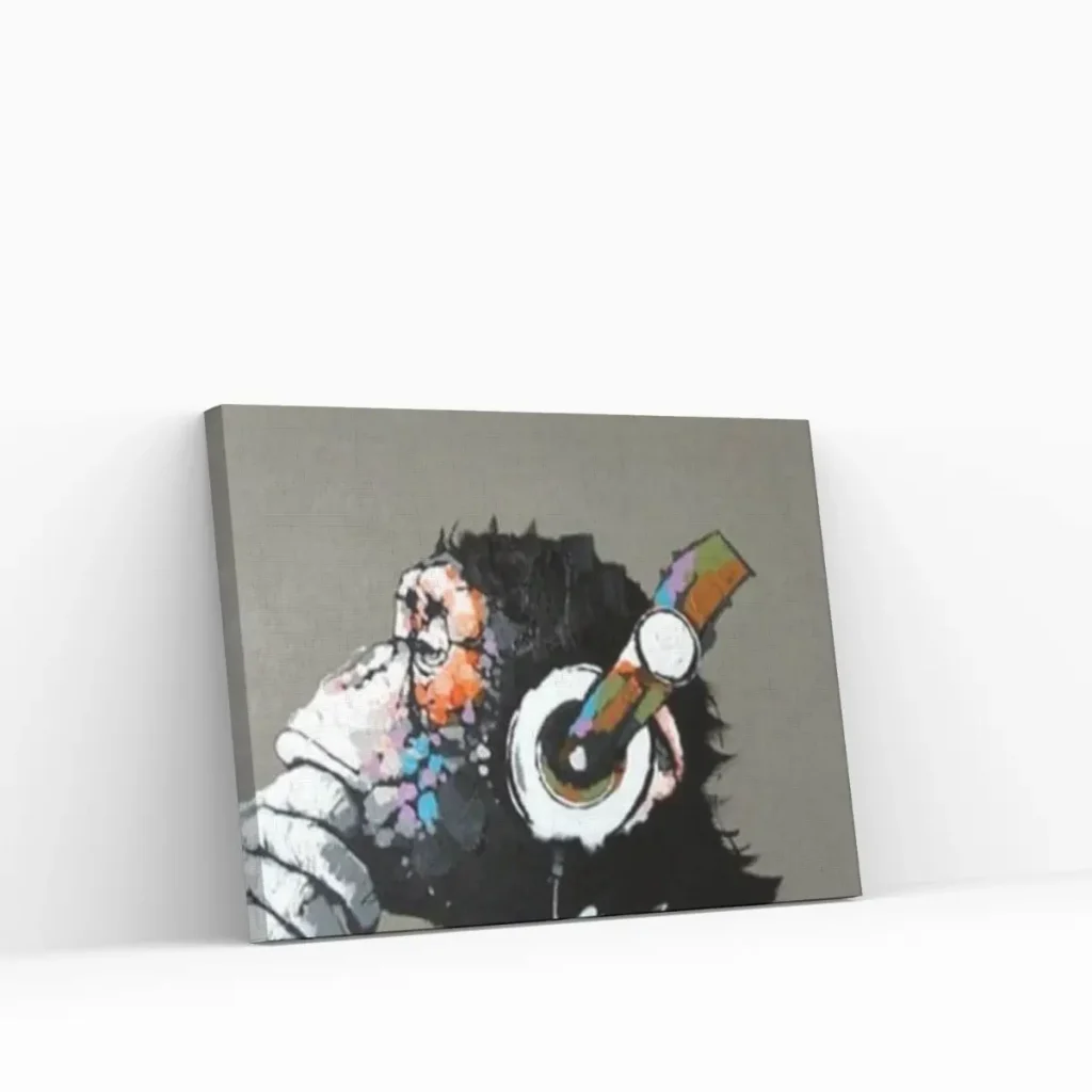 Pintar por Números - Mono con auriculares