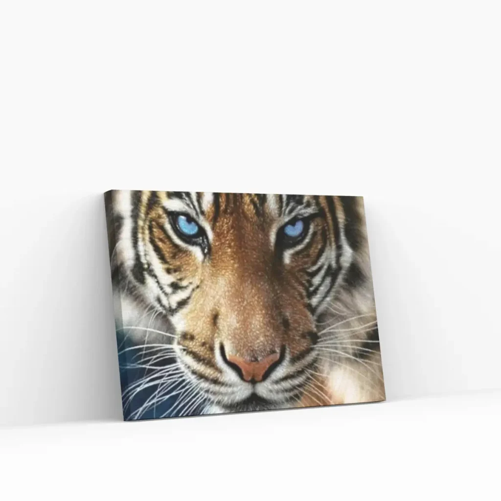 Pintar por Números - Tigre de ojos azules