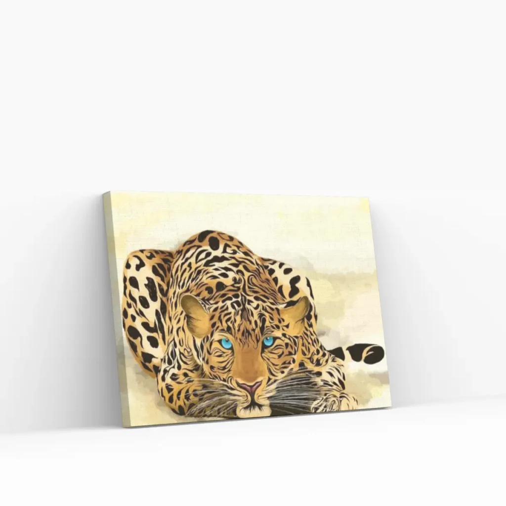 Pintar por Números - Guepardo con ojos azules