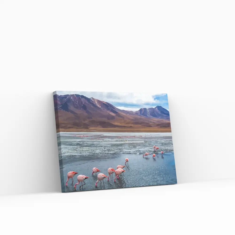 Pintar por Números - Flamencos en Bolivia