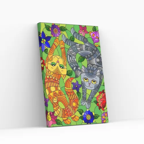 Pintar por Números - Gatitos juguetones