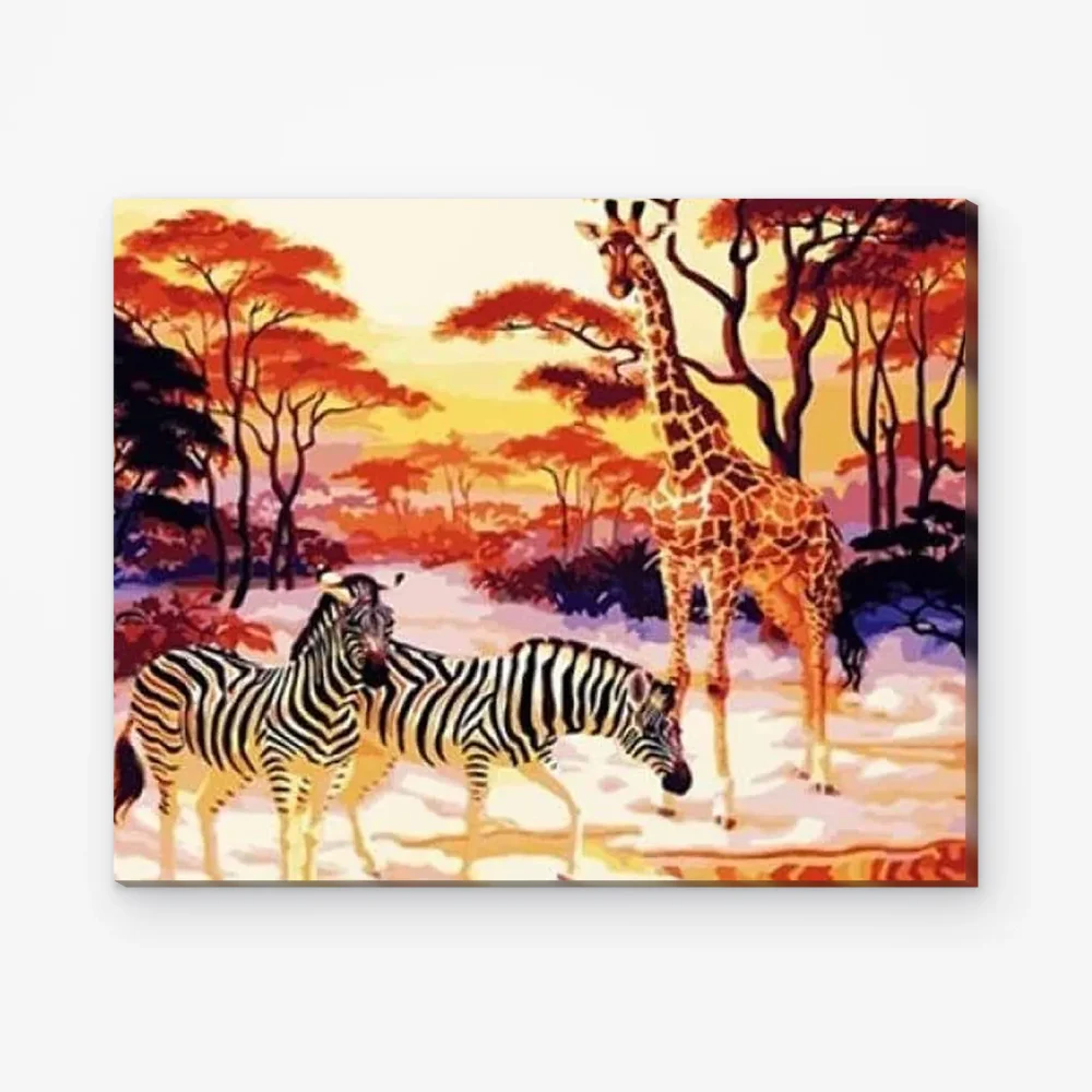 Pintar por Números - África con marco