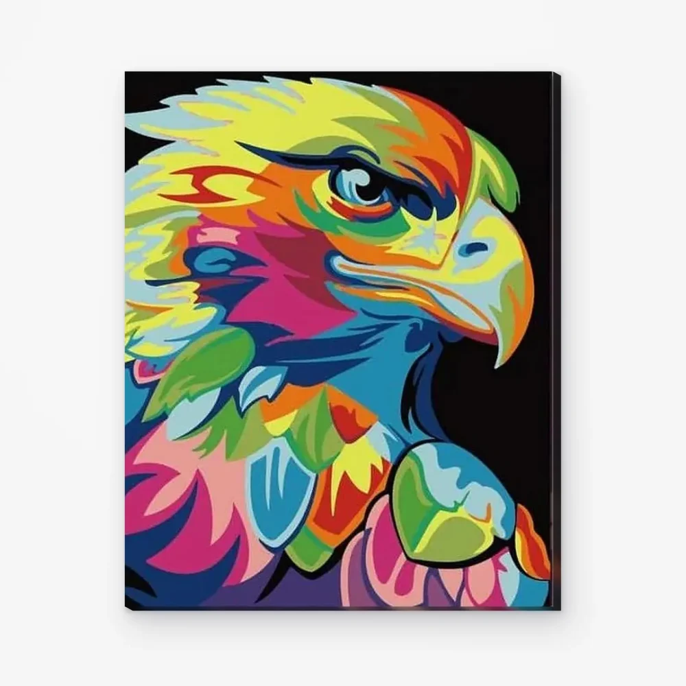 Pintar por Números - Águila de color