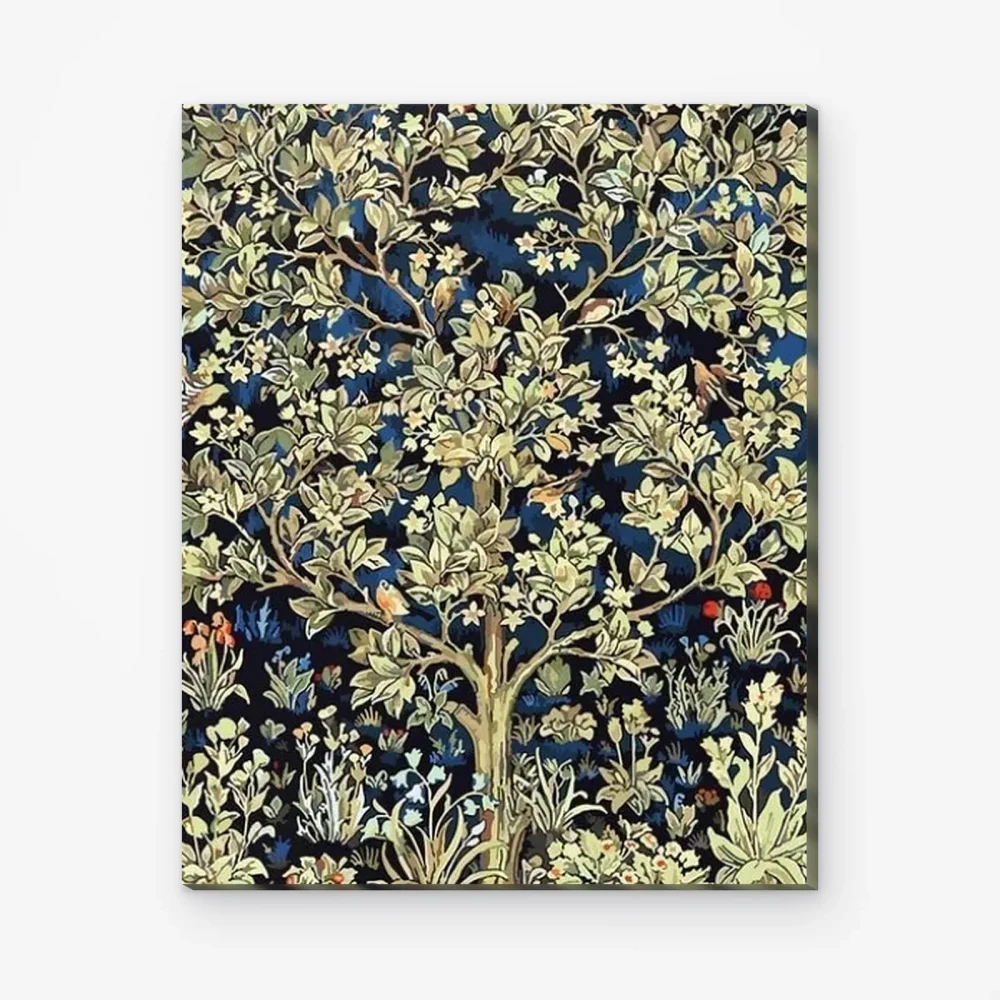 Pintar por Números - Árbol de la vida - William Morris