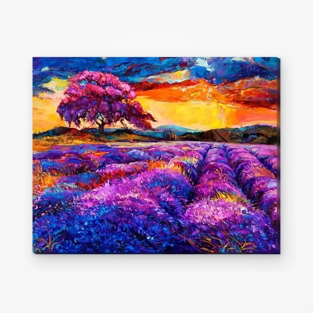 Pintar por Números - Atardecer púrpura