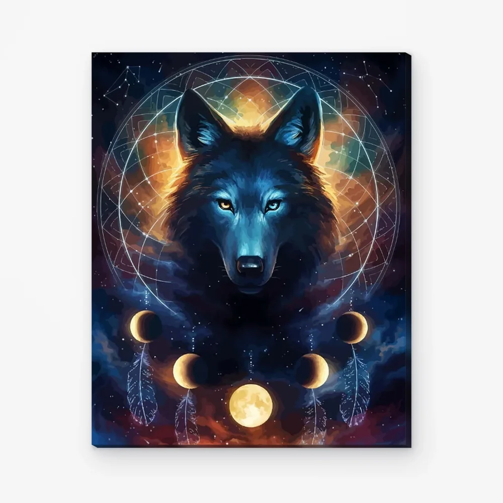 Pintar por Números - Atrapasueños Lobo