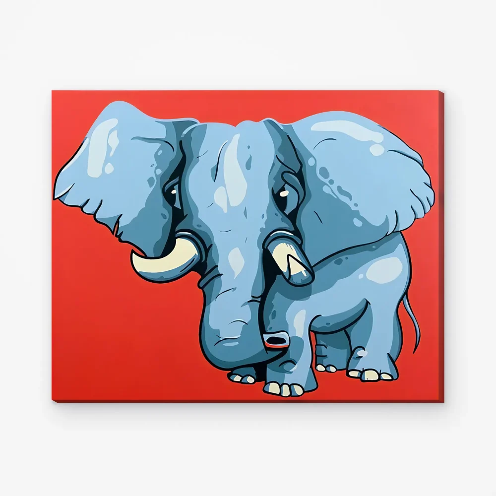 Pintar por Números - Bebé elefante