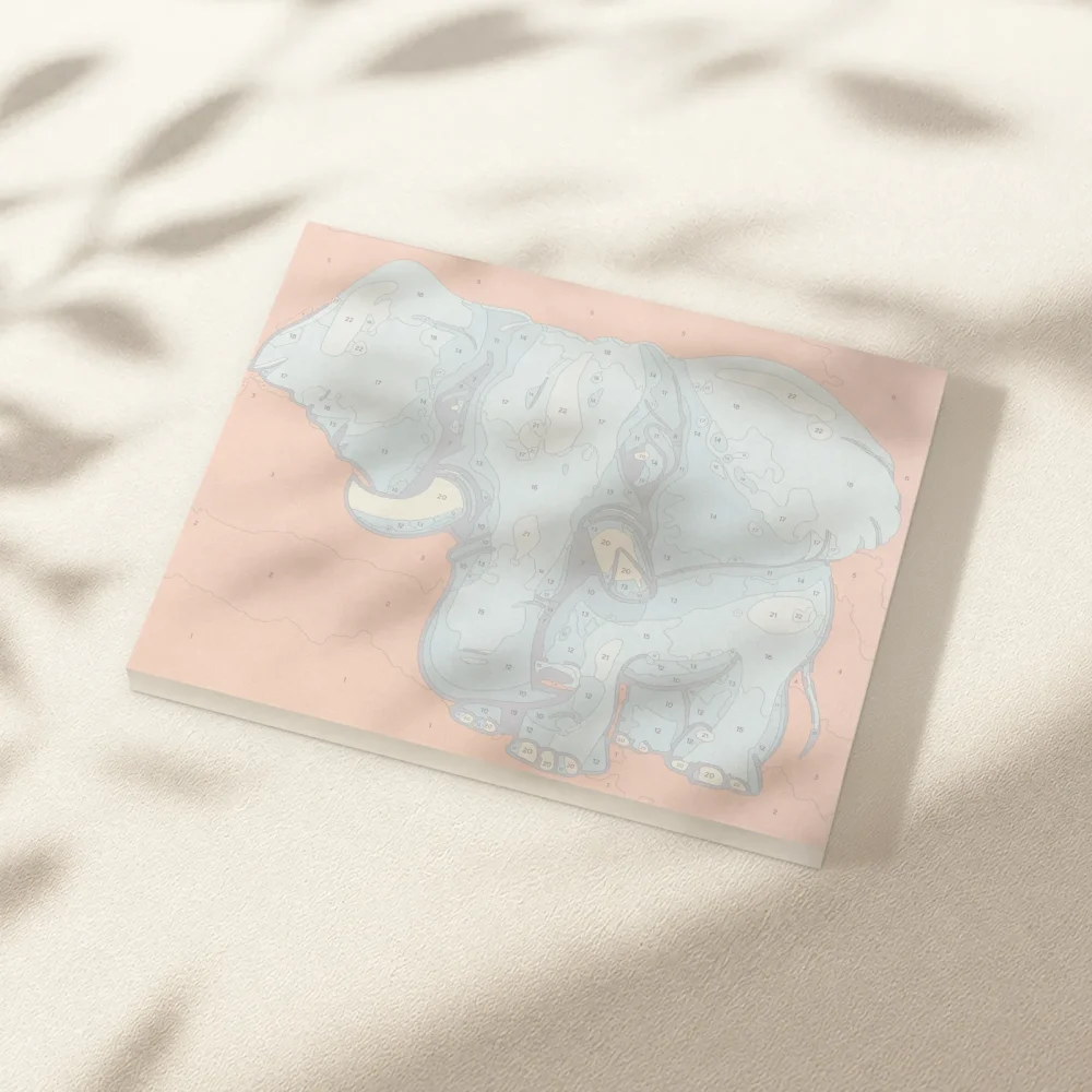 Pintar por Números - Bebé elefante