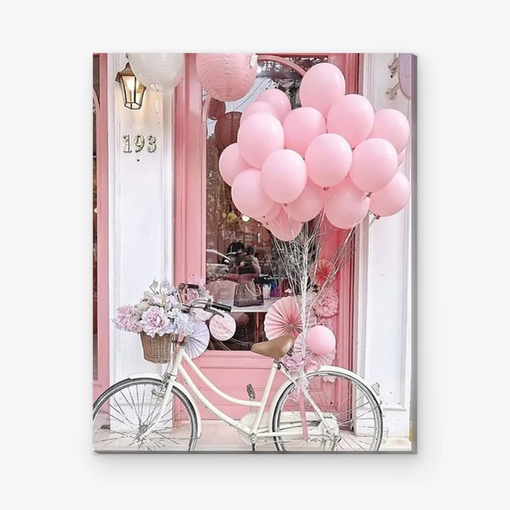 Pintar por Números - Bicicleta de flores