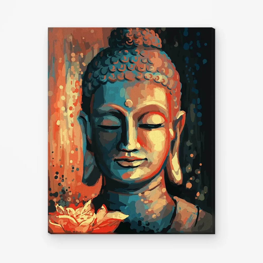 Pintar por Números - Buda con flor