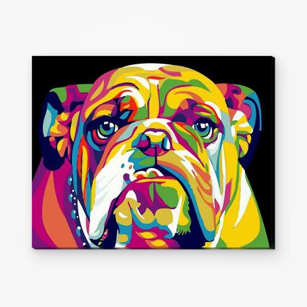 Pintar por Números - Bulldog de color