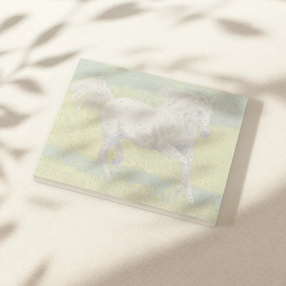 Pintar por Números - Caballo blanco al galope