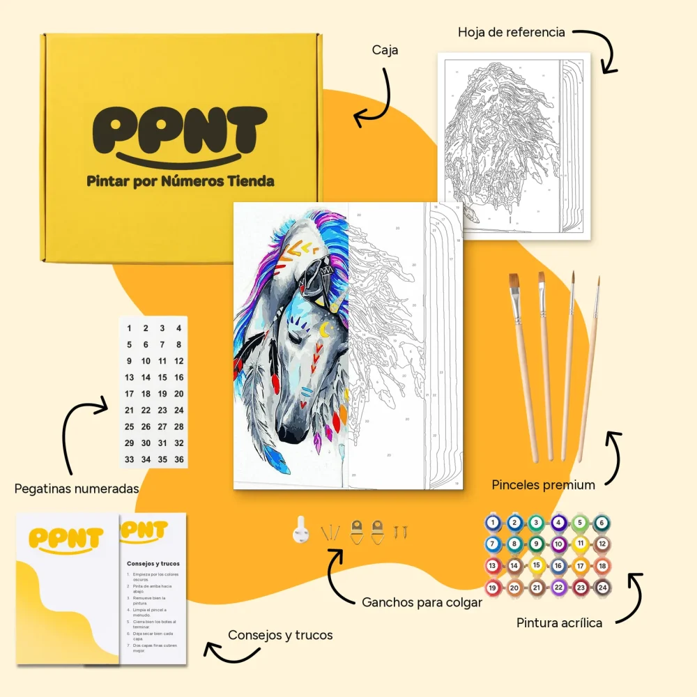 Pintar por Números - Caballo Espíritu