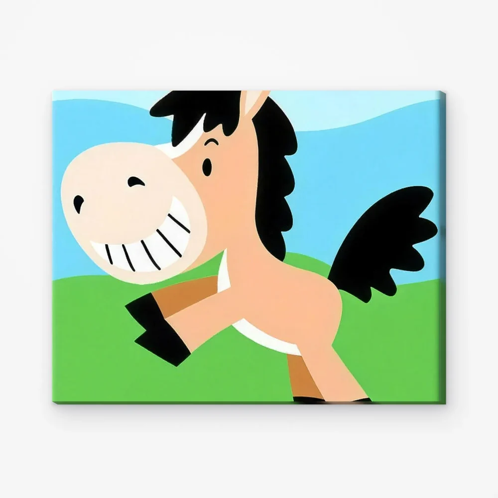 Pintar por Números - Caballo saltarín