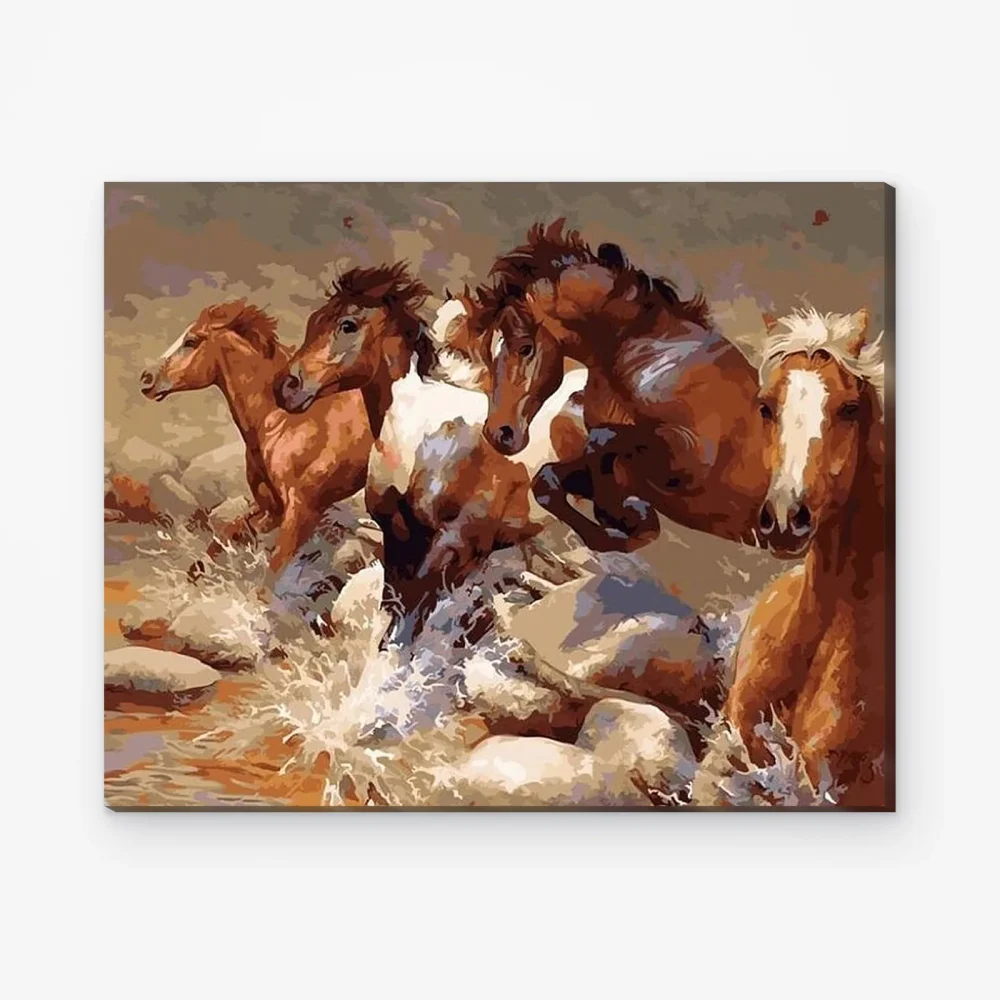 Pintar por Números - Caballos de carreras