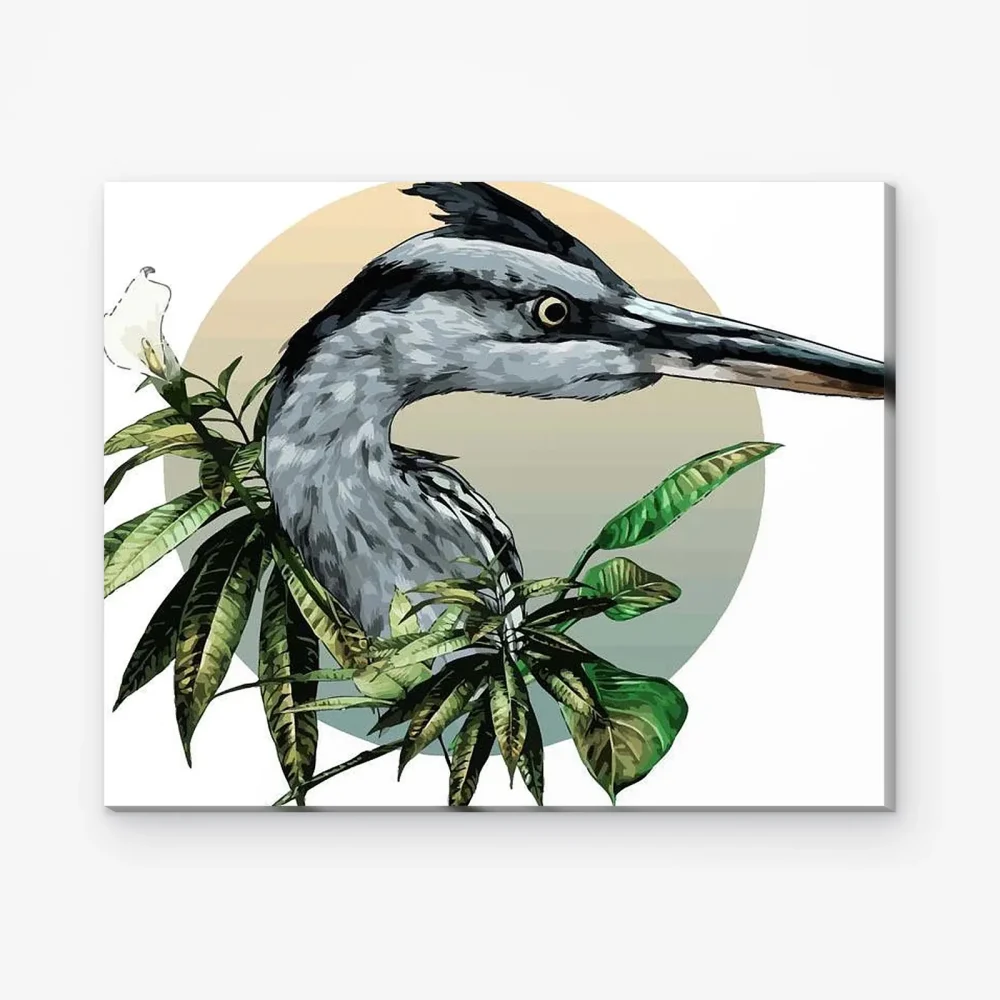 Pintar por Números - Cabeza de Garza
