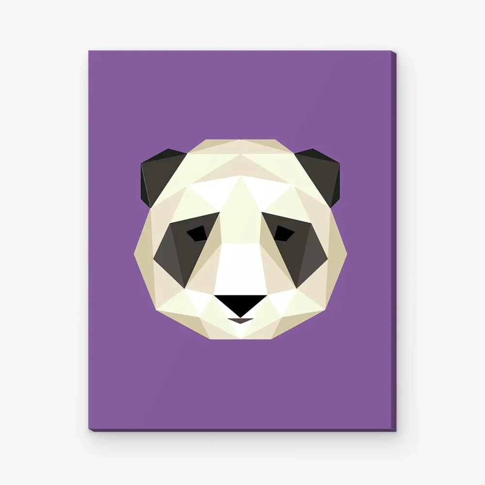 Pintar por Números - Cabeza de panda poligonal