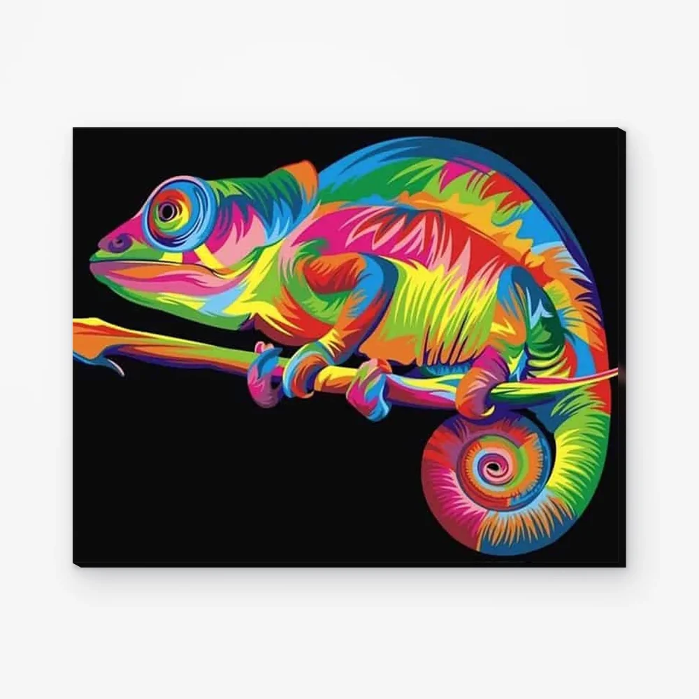 Pintar por Números - Camaleón de colores