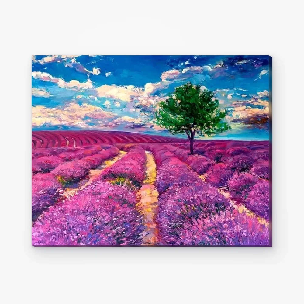 Pintar por Números - Campos de lavanda de la Provenza