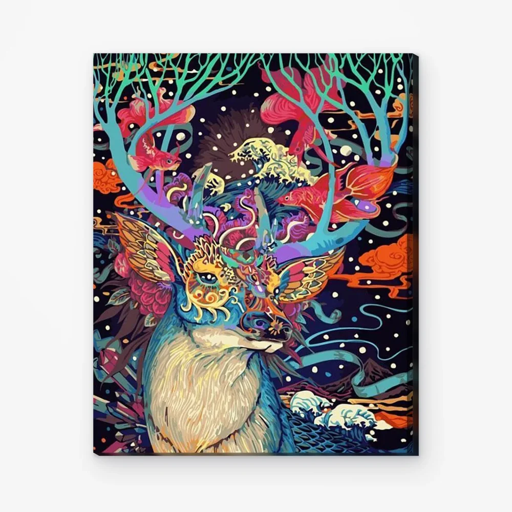 Pintar por Números - Ciervo con gracia