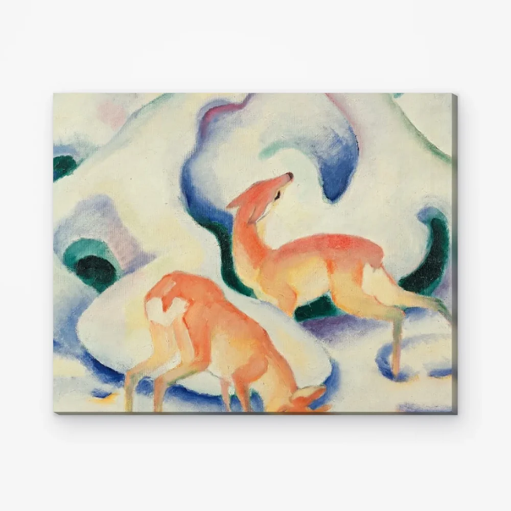 Pintar por Números - Ciervos en la nieve
