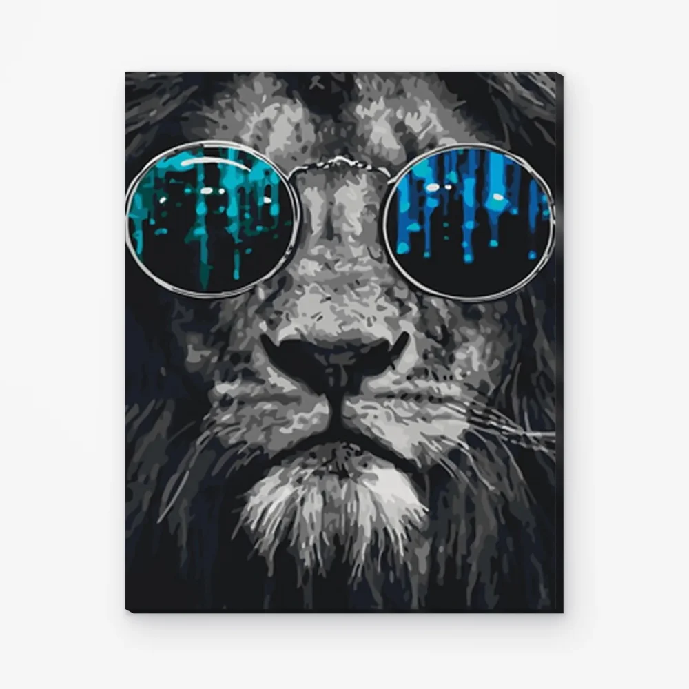Pintar por Números - Elegante león