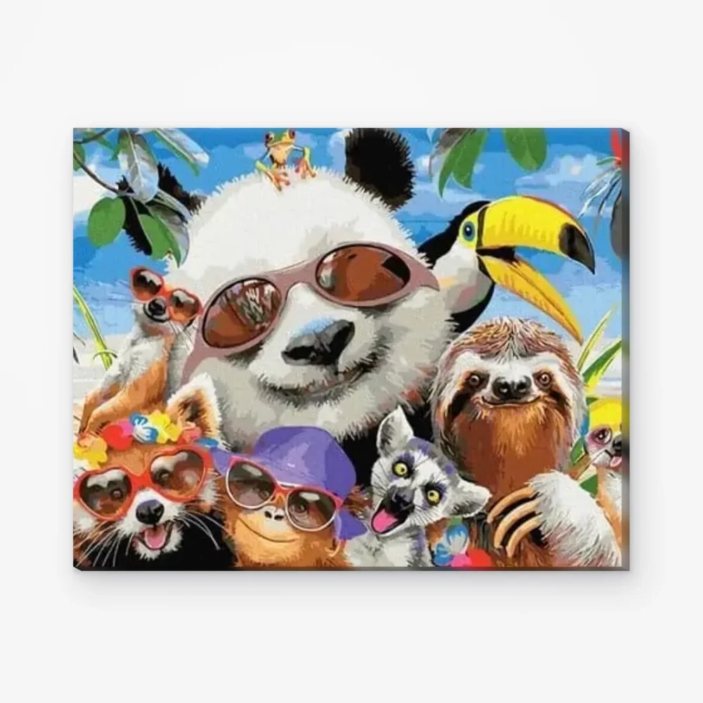 Pintar por Números - Fiesta de los animales