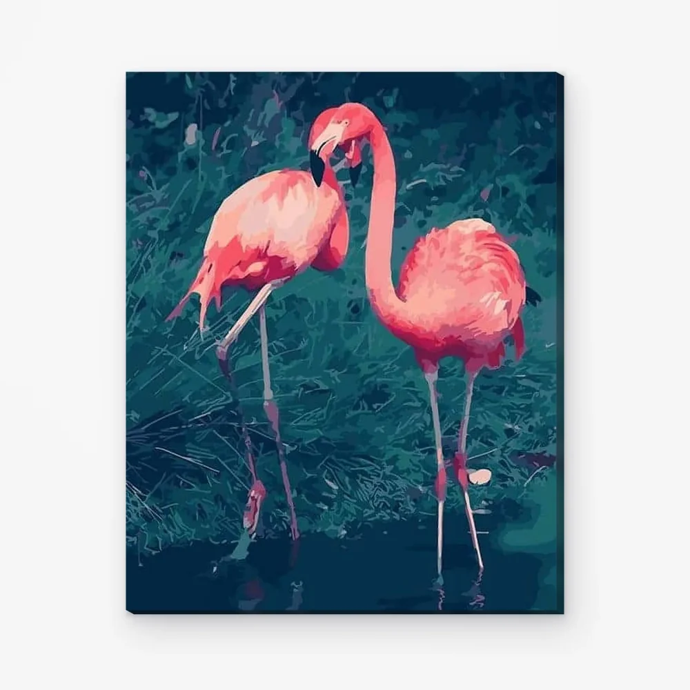 Pintar por Números - Flamencos rosas