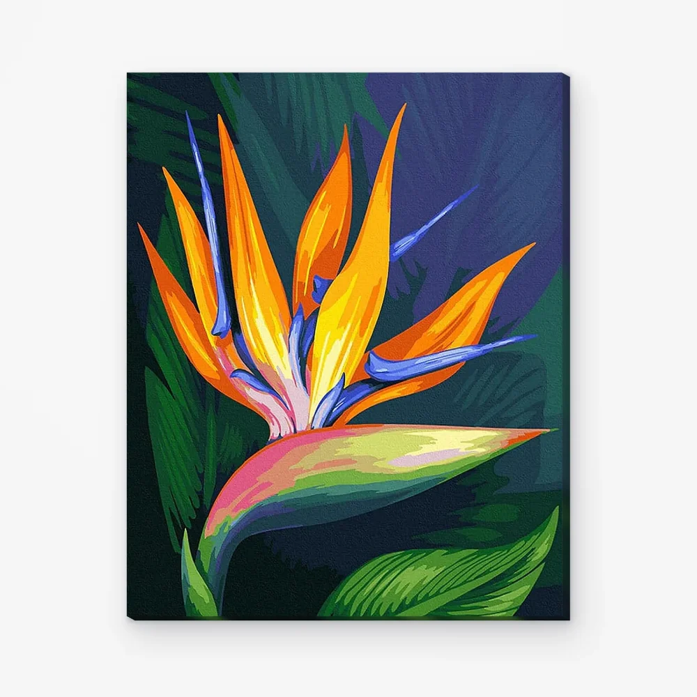 Pintar por Números - Flor Ave del Paraíso