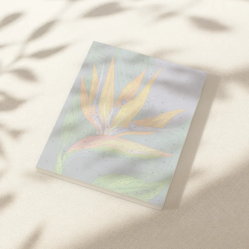 Pintar por Números - Flor Ave del Paraíso
