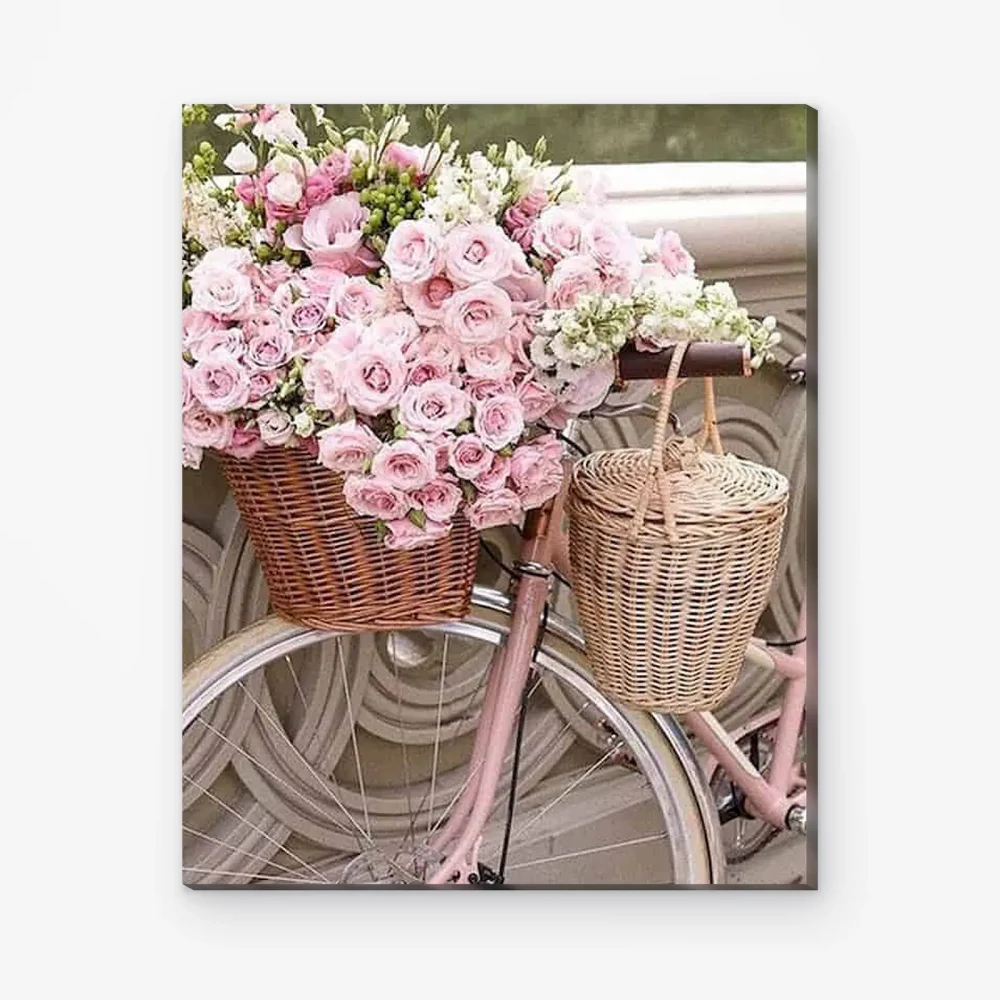 Pintar por Números - Flores en el manillar
