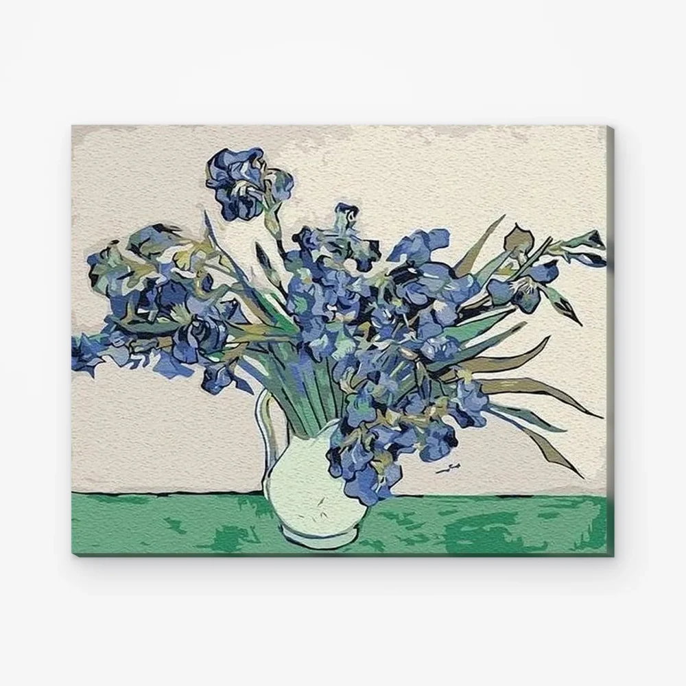 Pintar por Números - Flores en jarrón Van Gogh