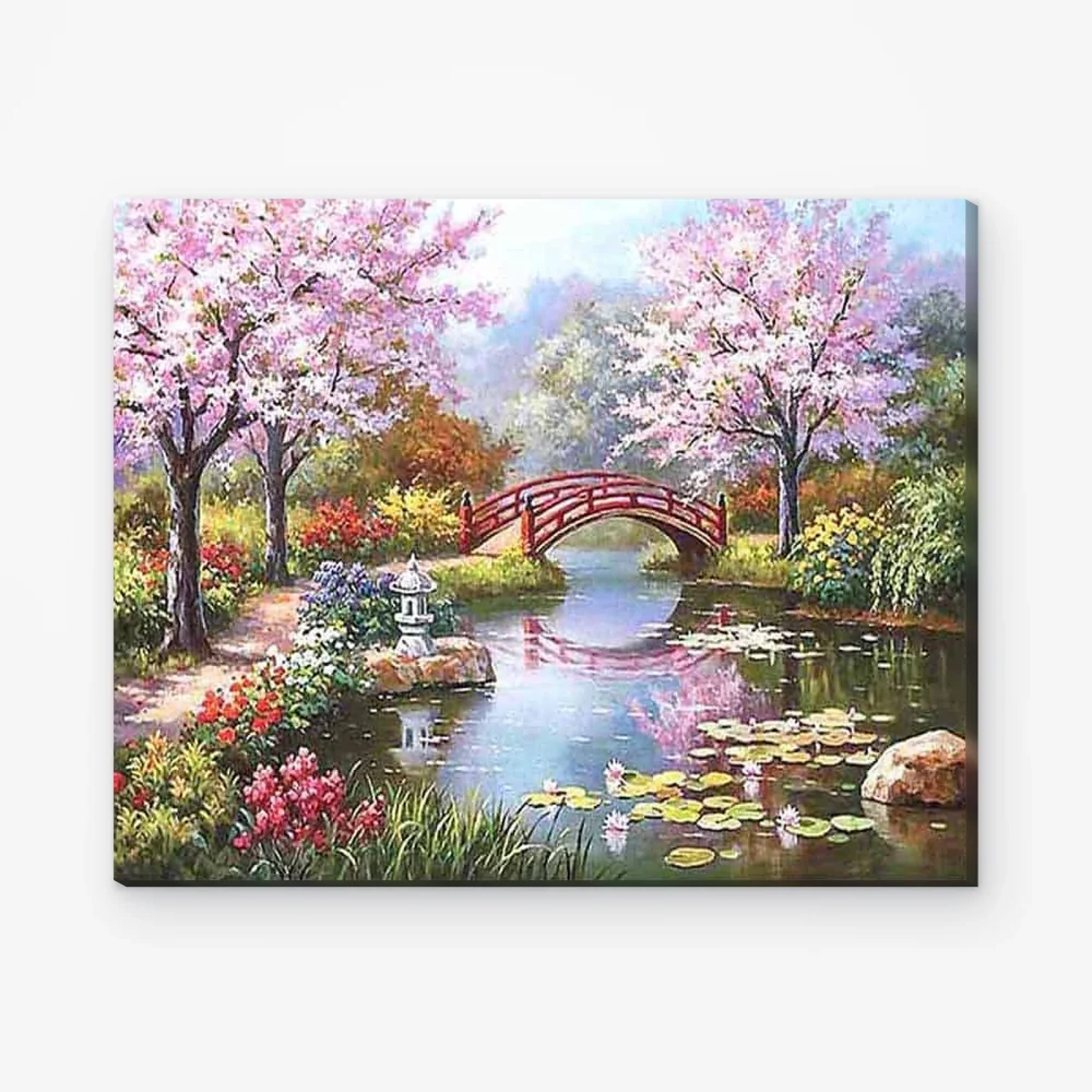 Pintar por Números - Flores junto al agua