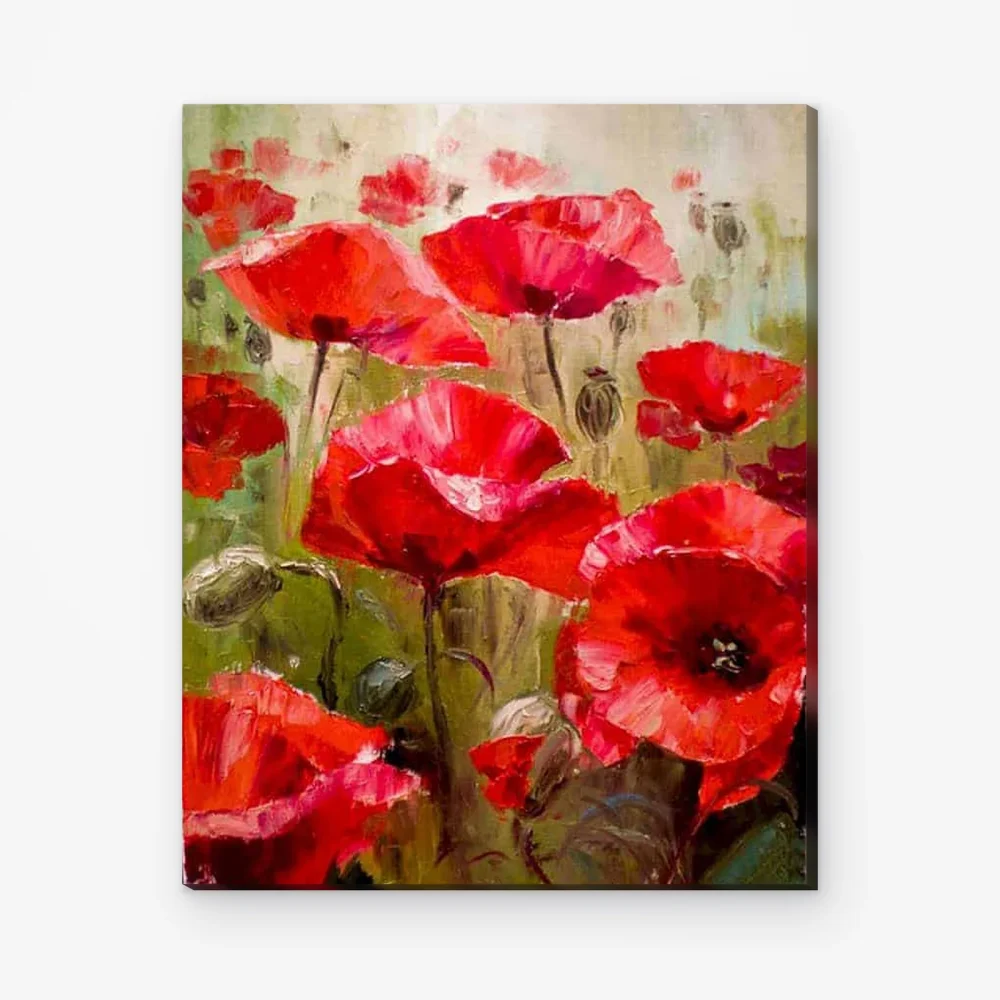 Pintar por Números - Amapolas rojas