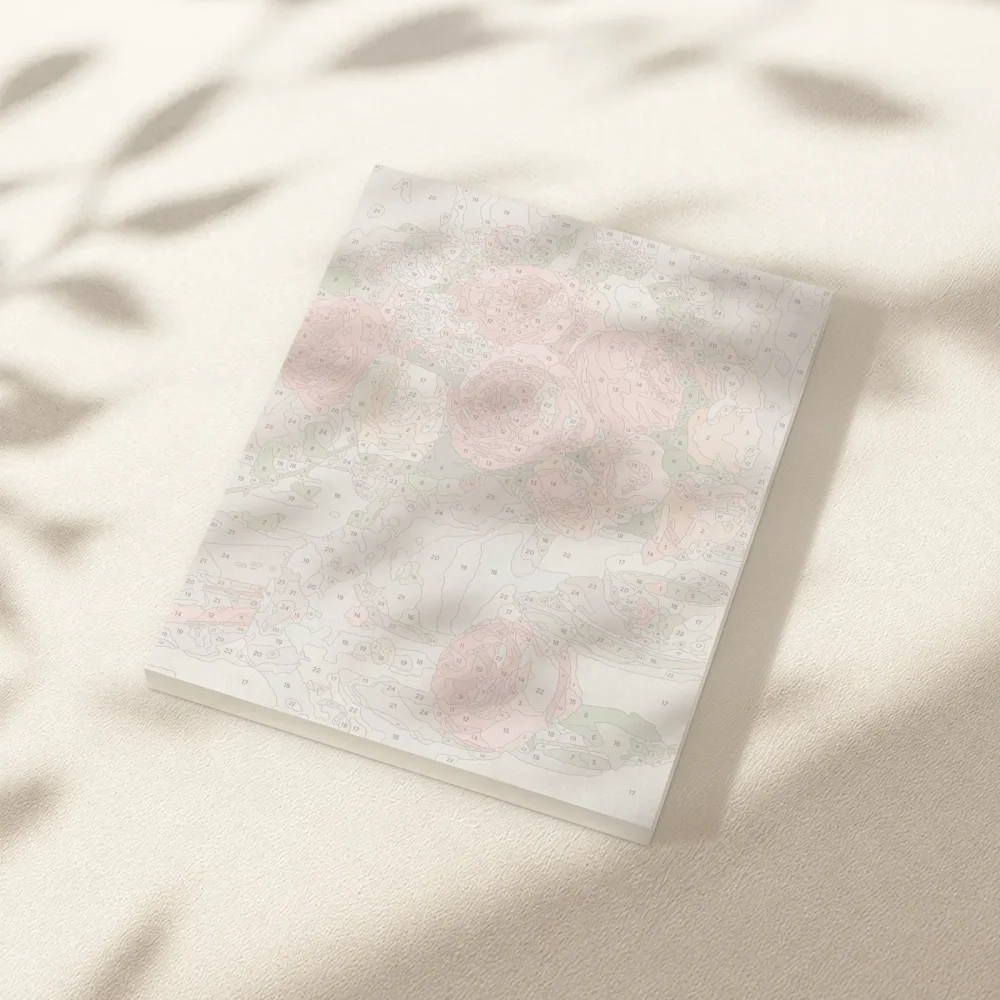 Pintar por Números - Flores rosas