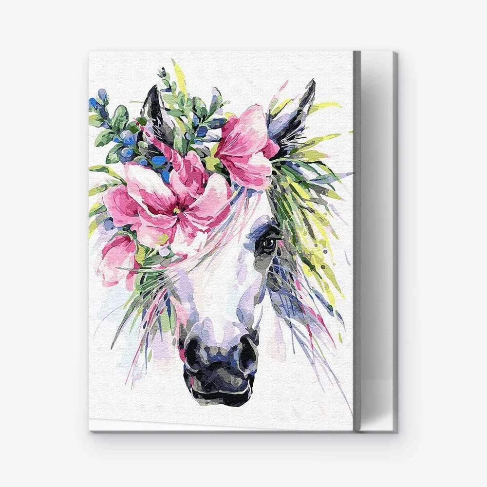 Pintar por Números - Flores Unicornio