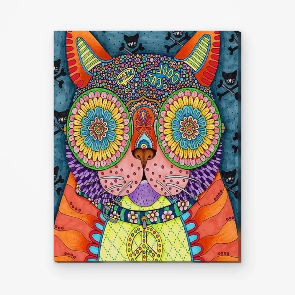 Pintar por Números - Funky Cool Cat