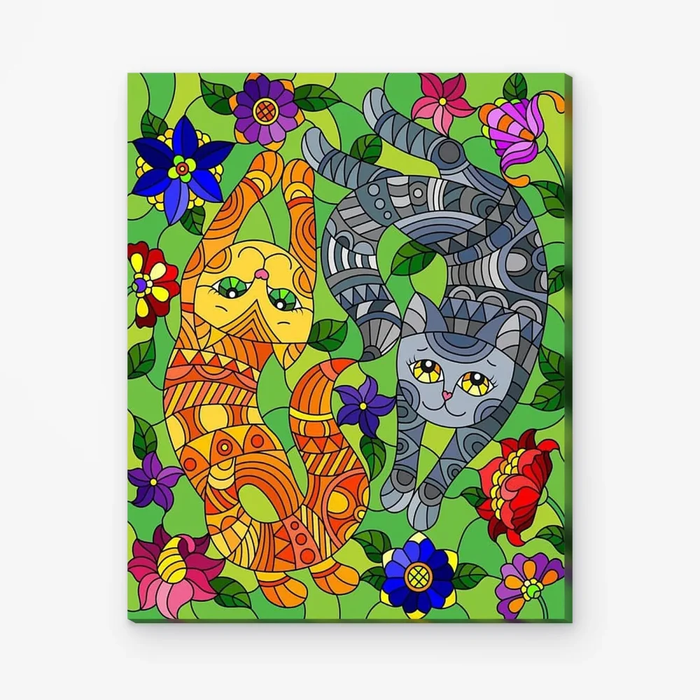 Pintar por Números - Gatitos juguetones