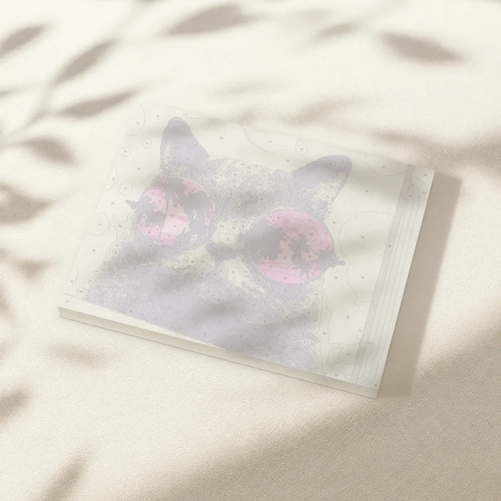 Pintar por Números - Gato con estilo