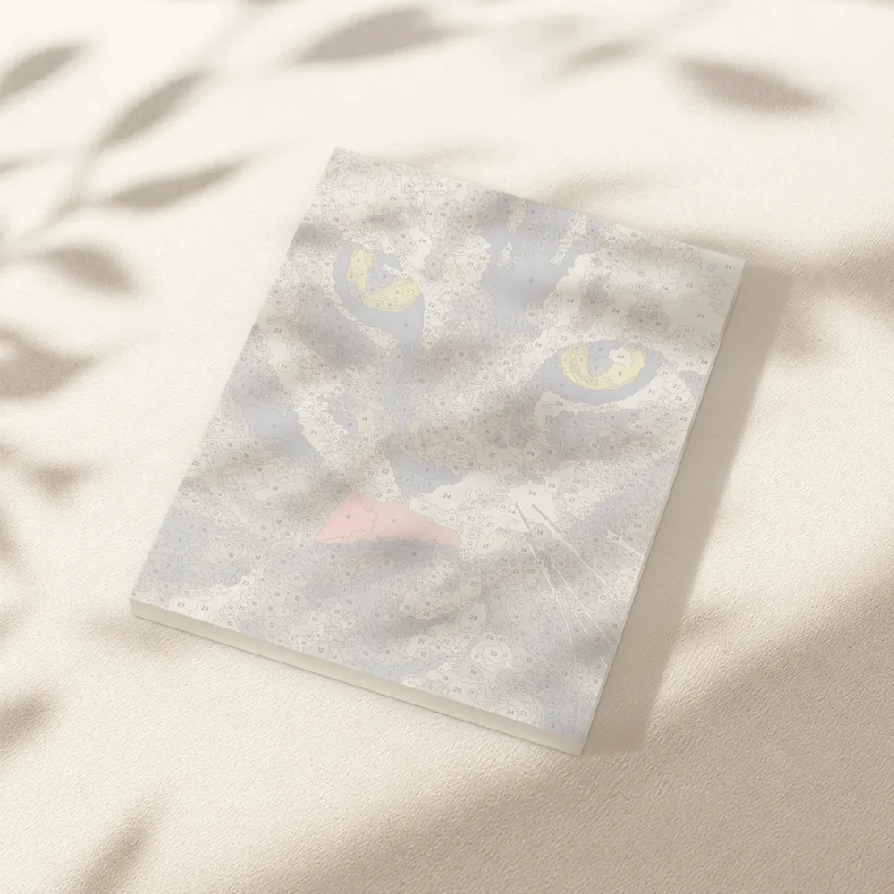 Pintar por Números - Gato de ojos verdes