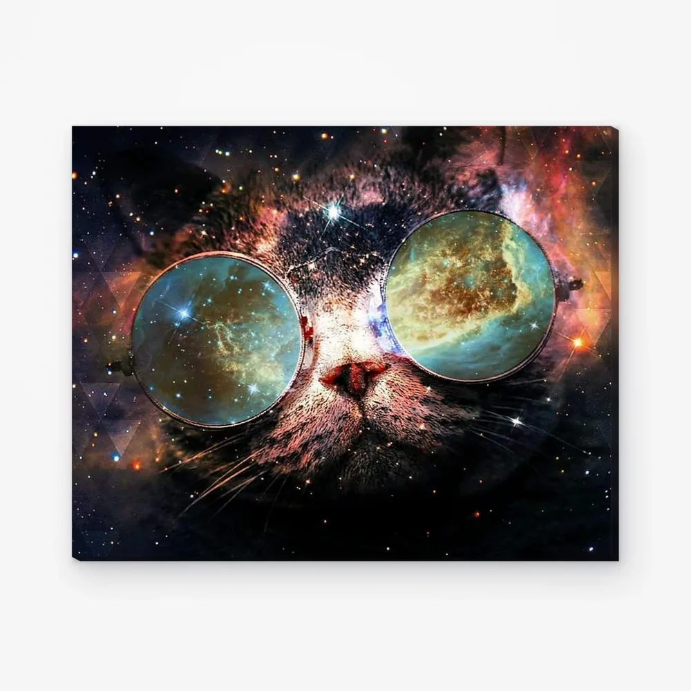 Pintar por Números - Gato espacial