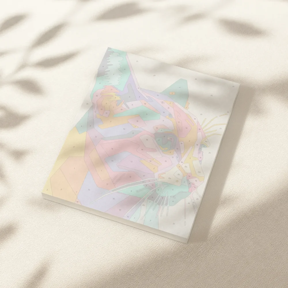 Pintar por Números - Gato geométrico